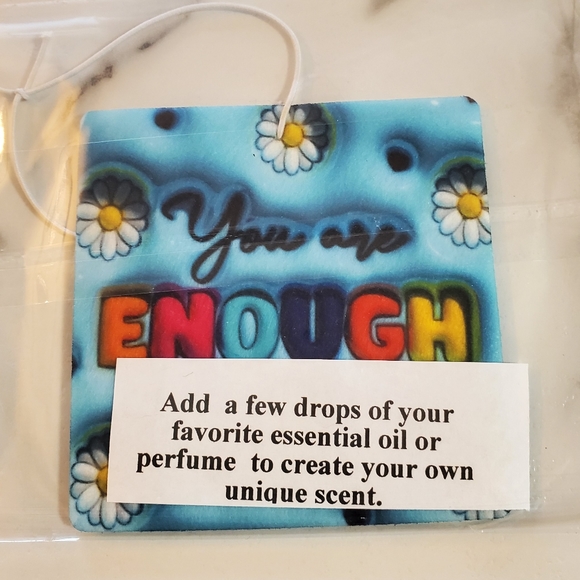 You are ENOUGH Puffy Bubble Car Air Freshener - Picture 4 of 4